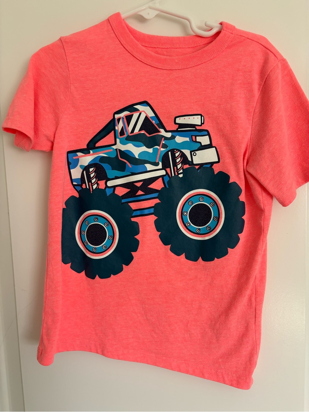 The Children's Place Coral Pink Monster Truck Tee